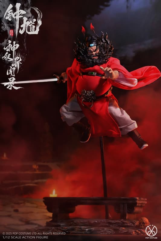 POPCOSTUME 1/12 異聞錄鐘馗可動人偶闢邪版MYA-01S