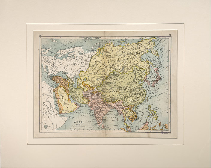 ANGALIA MAPS アンティーク銅版画 1832年 額縁なども当時の物 ANGALIA MAPS アンティーク銅版画 1832年 額縁なども当時の物